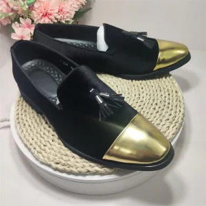 Point Toe Tassels Loafers Casual Slip-on Hard Wearing Wedding Wear Men’s Dress Shoes