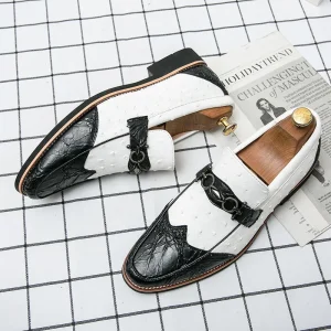 Pointed Toe New Fashion High Quality Plus Size Men Loafers Male Party Leather Shoes Men’s Dress Shoes for Men