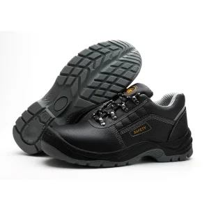 Professional Factory Men’s Steel Toe Anti Smashing Genuine Leather Upper Heavy Duty Work Safety Shoes Construction