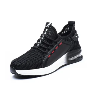 Puncture Proof Anti-slip Safety Shoe Casual Trainers Men’s Safety Shoe Fly Knit EN Steel Toe Non-slip Men’s Work Shoes
