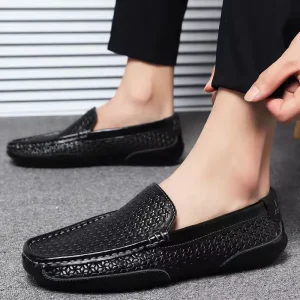 Ready Stock Accept Custom LOGO Great Quality Anti-Slippery Breathable Handmade Genuine Leather Rubber Outsole Career Business