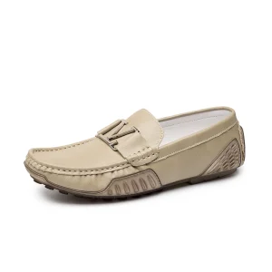 Ready Stock Men’s Leather Loafers Handmade First Layer Cow Leather Upper 4 Season Anti-Slip Fashion Trend OEM Accepted