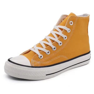 Retro Men’s Style Sneakers Trendy and Breathable Versatile and High-top Canvas Shoes Couple-style Loafers