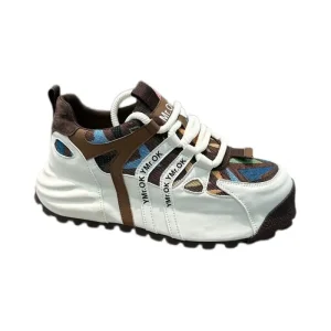 Retro Thick Insole Skateboarding Shoes for Men New Design Plus Size Breathable Soft Walking Sports Running Shoes