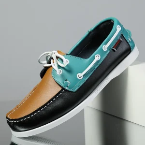 SCFC-01 New Trend Men’s Walking Style Shoes Leather Casual Shoes Boat Shoes Open Shoes
