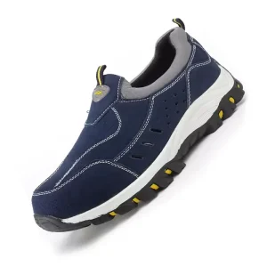 Safety Shoes with Steel Toe TPR Suede Mesh for Work Outdoors Unisex