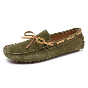 Sample Custom Service Men’s Soft Moccasin Driving Suede Boat Shoes Fancy Men’s Casual Leather Casual Shoes