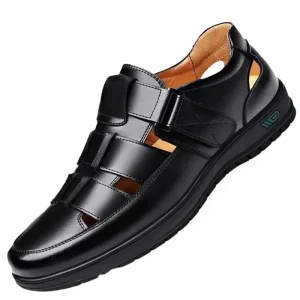 Sandals Men’s Summer New Anti Slip and Odor Proof Beach Shoes Dad Fishing and Driving Wearing Two Pairs of Sandals