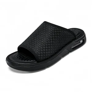 Sandals for Men Grid Rubber Soft Sole Non-slip Breathable Indoor Outdoor Daily Casual Slides Men’s Outdoor Sandals