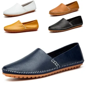 Sh11112a Genuine Leather New Mode Men Flat Shoes Mocassin Shoes for Men