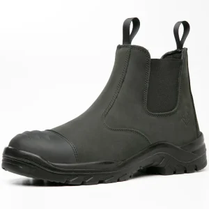 Slip-on Ankle Black Support Fashionable Wear Resistant Men’s Steel Toe ODM/OEM Safety Boots Original Supplier