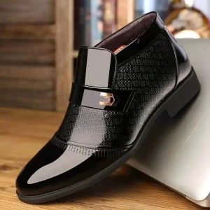 Slip on Business Office Shoes Wedding Party Men’s Leather Shoes Soft Man Classic PU Dress Shoes for Men