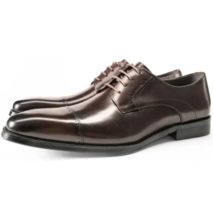 [Source Factory] Three-connector Carved Men’s Business Formal Shoes for Men Korean-style Wedding Shoes Leather Shoes