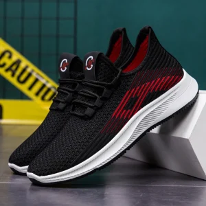 Sport Shoes High Quality Men Sport Running Lace-up Shoes