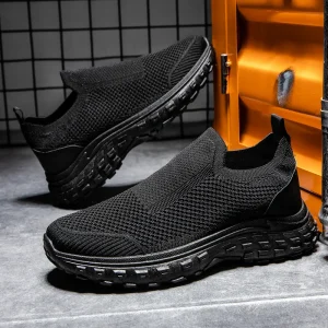 Sports-Style Lightweight Durable Men’s Casual Shoes Breathable Slip-On Design for Daily Wear Spring Summer Autumn Mesh Lining