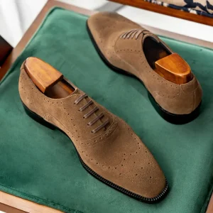 Spring Autumn New Handmade Men’s Square Head British Formal Business Shoes Lace-up Solid Breathable Trendy Casual