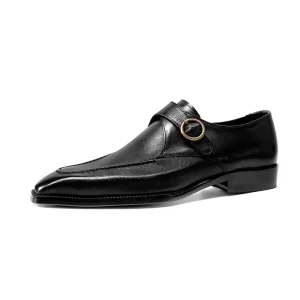 Spring Fashion British Men’s Oxford Leather Shoes Business Formal Wedding Shoes Comfort Pointed Toe Breathable Embossed Upper
