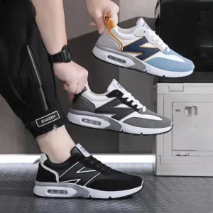 Spring Men’s Versatile Thick Sole Skate Shoes Korean Fashion Casual Trendy Sneakers Customized