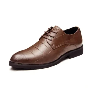 Spring New Business PU Shoes Men’s Breathable Leisure Work Leather Shoes