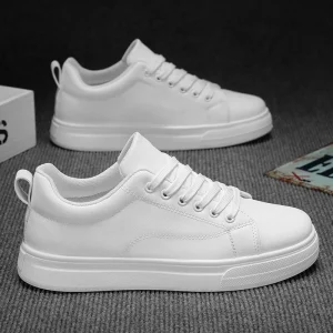 Spring New Hong Kong Style Men’s Casual Sneakers Trendy White Korean Fashion Shoes