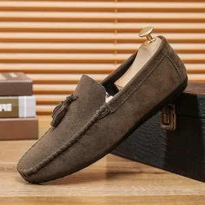 Spring New Men’s Slip-On Casual Loafers Soft-soled Driving Shoes