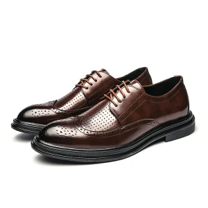 Spring New Style Male Dress Shoes Breathable Casual Men’s Business Formal Leather Shoes Wedding Shoes