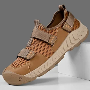 Spring Summer Autumn Platform Casual Mesh Lightweight Anti-Slip Slip-On Fashion Trend Breathable Men’s Sandals