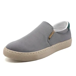 Spring and Summer Oversized Men’s Silk Canvas Shoes Lazy Slip on Casual Board Shoes Men’s Cloth Shoes