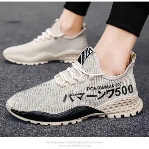 Summer Men’s Low top Thick Bottom Breathable Mesh Sneakers Casual and Comfortable Men’s Shoes