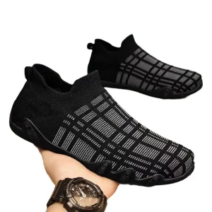 Summer Soft Sole Mesh Thin Men’s Fashion Casual Sports Single One Step Breathable Men’s Shoes