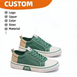 Summer Unisex Canvas PU Skate Sneakers Plus Size Breathable Classic Lace up All season Daily Casual Street Style Board Shoes