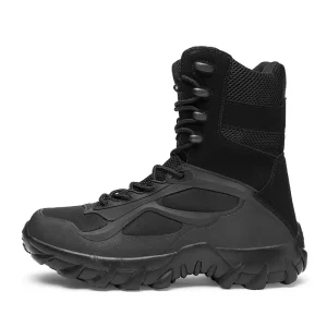 Tactical Boots Panama Lace up for Men Winter Outdoor Mountaineering Desert Use Rubber Waterproof Puncture Proof