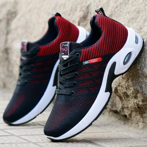 Thick Sole Rubber Men’s Casual Shoes Non-slip Shock Absorption Jogging Shoes Sports Running Sneakers Designer Shoes for Men