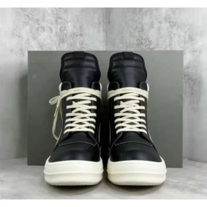 Top Men’s Shoes High Women’s Black Lace up Designer Luxury Leather Platform Casual Flats