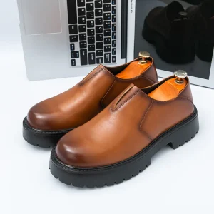 Trendy Shoe Flat Leather Shoe Men Dress Shoe Breathable Men’s Leather Casual Shoe Men Business Formal Shoe Designer Shoe Men