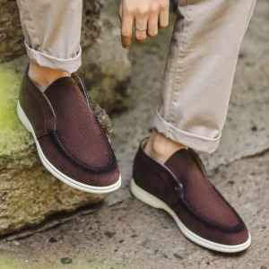 Ufficio Men’s Loafers Lightweight Comfortable Round Toe Casual Classic Flat-bottomed