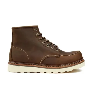 Unisex Custom Goodyear Genuine Leather Western Style Work Boots Men’s Height Increasing Lace Up Winter Shoes Spring Factory