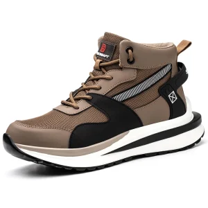 Unisex Lightweight Safety Toe Cap Work Boots Microfiber Upper Material Steel Toe Oliver Sneakers Men Spring Summer