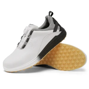 Unisex Waterproof Winter Summer Casual Golf Shoes with Revolving Button Lightweight Design for Golf Lovers