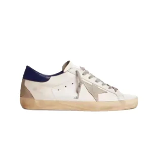 Vintage Retro Star Pattern Lace-Up Shoes with Genuine Leather & Stretch Fabric Upper Anti-Slip Rubber Outsole Breathable Design