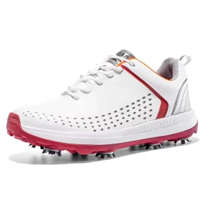 Waterproof Breathable Professional Golf Shoes Men Spikes Mesh Upper Summer Outdoor Anti Slip Walking Footwear