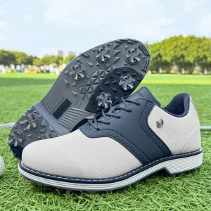 Waterproof Spiked Golf Shoes Men Non slip Breathable Classic Golf Sneakers