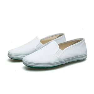 White Mesh Shoes Small White Shoes White Casual Men’s Shoes White Sneakers Canvas White Shoes Gymnastics Performance Shoes