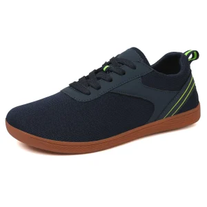 Wider Plus Size Men’s Casual Sports Shoes for All Seasons Barefoot Design with Rubber Insole for Winter Summer Autumn