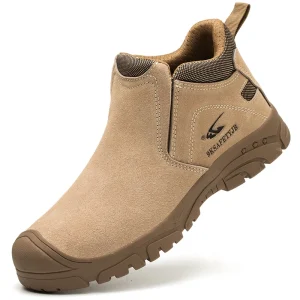 ZG JB918 Men’s Leather Work Safety Shoes with Steel Toe Summer & Winter Welding Safety Boots