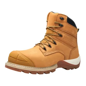 ZG S500 Direct Factory Goodyear Men’s Safety Work Boots Genuine Leather Waterproof Winter Shoes with Rubber Mesh Insole